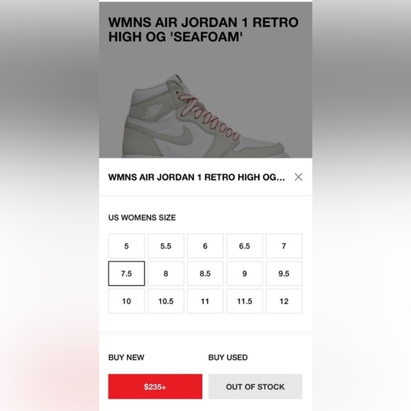 seafoam jordan 1’s - Picture 8 of 8